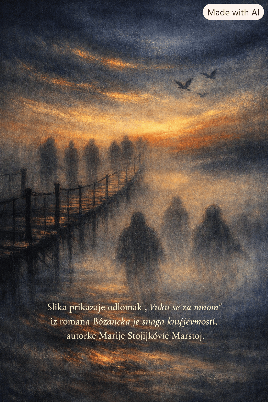 „Vuku se za mnom“, odlomak iz romana „Božanska je snaga književnosti“
