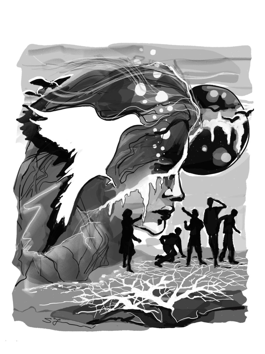 Pesma „Tmina“, iz zbirke „Ptica iza&nbsp;žice“